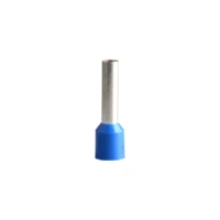 Terminal tipo manguito 2.5mm, color azul , 100 unid.