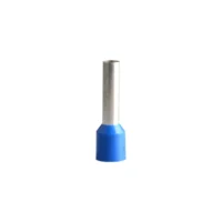 Terminal tipo manguito 2.5mm, color azul , 100 unid.