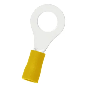 Terminal tipo ojal con agujero de 1/4"", color amarillo, 1000 unid. - Imagen 2