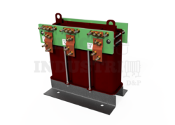 Transformador seco trifásico de 10KVA 220VAC/380VAC 60Hz, Clase 0.5