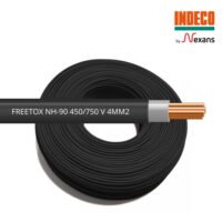 Rollo de cable INDECO NH-90 FREETOX 4MM2 color negro, 100 metros