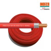 Rollo de cable INDECO NH-90 FREETOX 4MM2 color rojo, 100 metros
