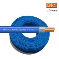 Rollo de cable INDECO NH-90 FREETOX 4MM2 color azul, 100 metros